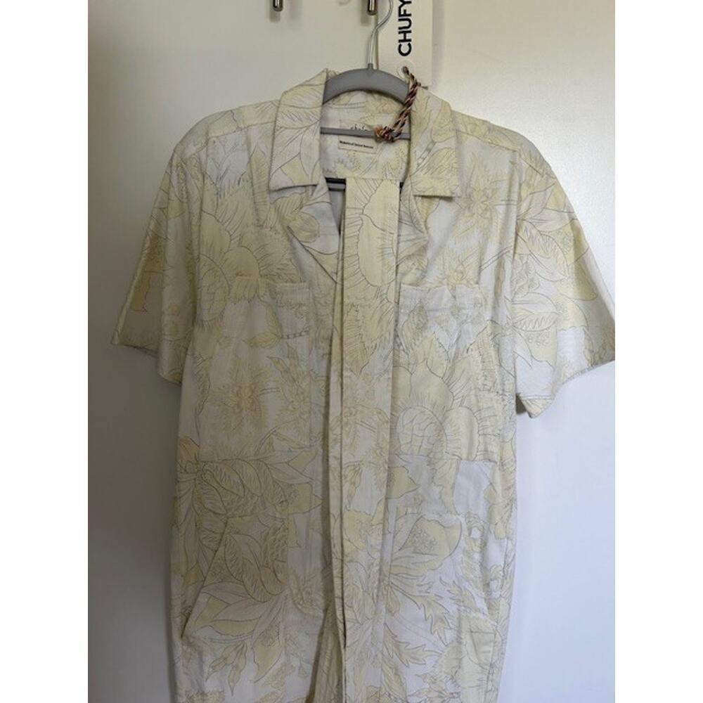 Chuffy Nicu White Jumper Dress Yellow & White Size S